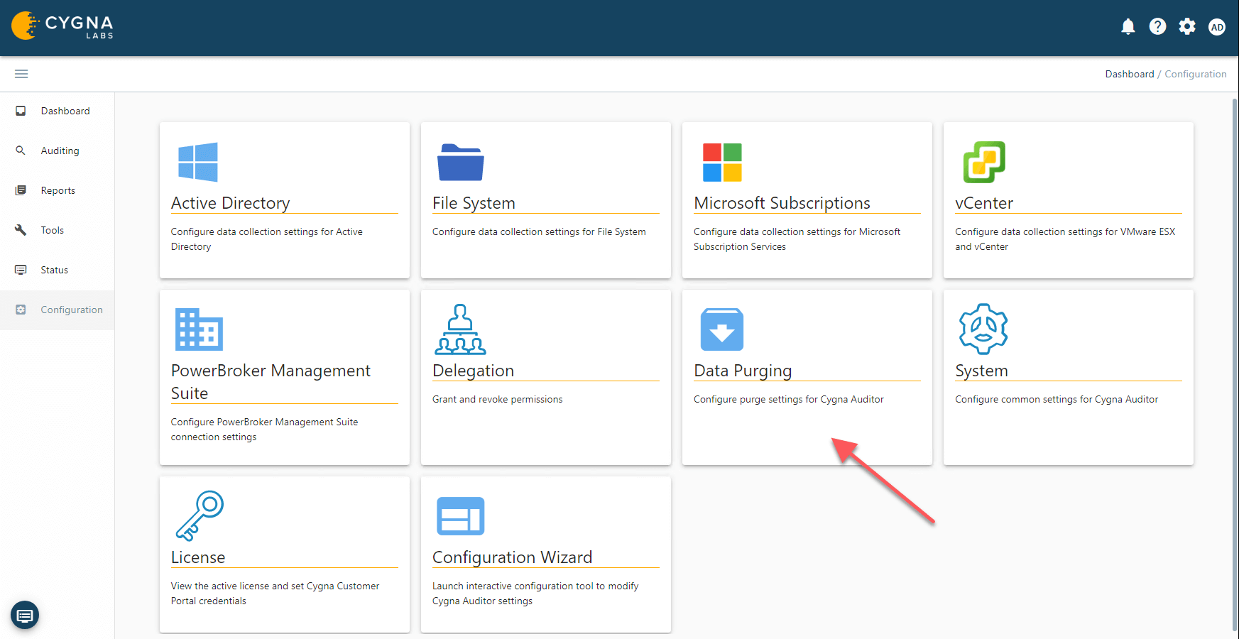 Data-Purging-Configuration-Tile
